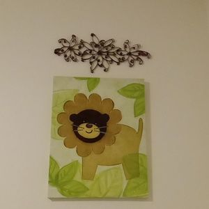 Toilet paper roll wall art